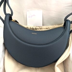 Polene Numero Dix bag in Midnight Blue